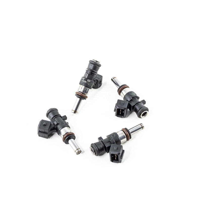 DeatschWerks Bosch EV14 1200cc fuel injectors set for Honda S2000 F22 and Civic Si K20 4-cylinder engine, shown in image.