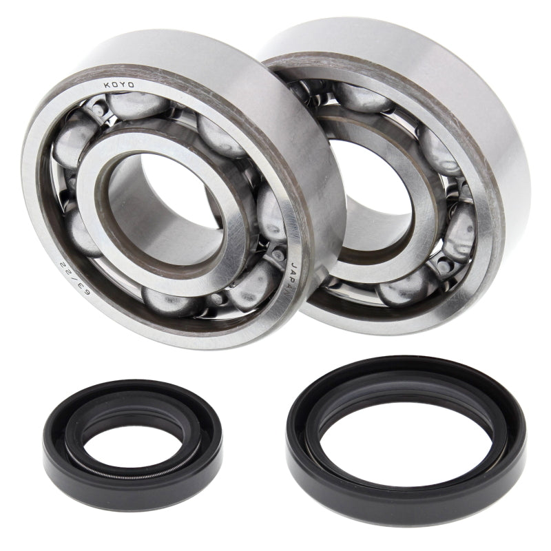 All Balls Racing Suzuki RM125 crankshaft bearing kit with multiple bearings for engine maintenance and performance.