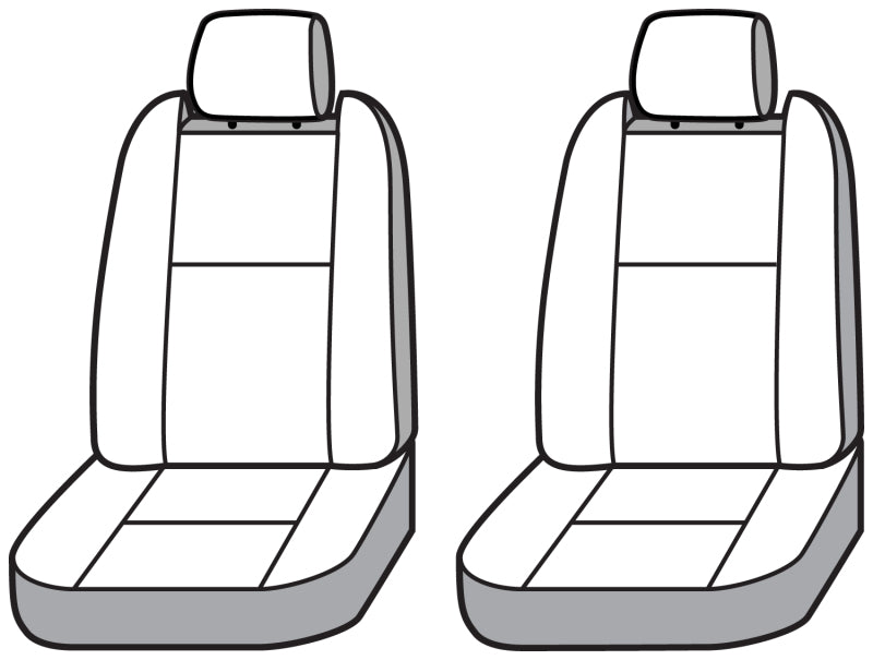 Black Covercraft Carhartt Super Dux front seat cover installed in a 2025 Toyota 4Runner, custom fit for the front row seats.