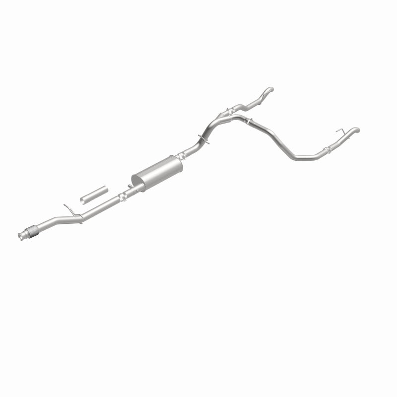 Magnaflow catback exhaust kit for Chevrolet Silverado 1500 5.3L, direct-fit replacement system with polished stainless steel components.