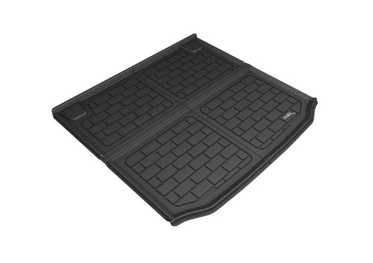 Black 3D MAXpider cargo liner for 2018-2020 BMW X3, durable rubber floor mat with 3D textured surface.