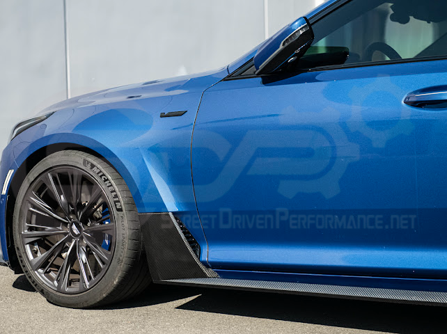 2022-Present Cadillac CT5-V Blackwing | CARBON FIBER Lower Side Fender Vent Trim Panel Replacement (Pair)