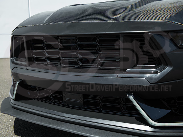 2024-Up For Mustang S650 Dark Horse Style Bumper | Side Intake LED Grille DRL Light Bar Pair