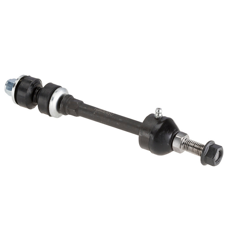 Moog Dodge Ram 1500 front sway bar link kit, sway bar endlinks, showing metal components and bushings for suspension stability.