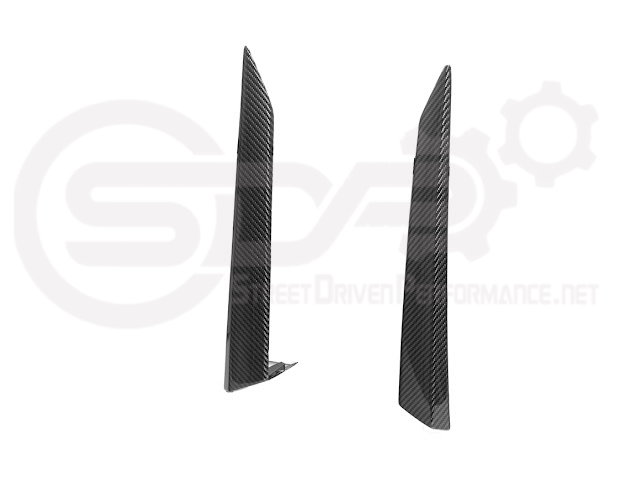 Carbon fiber side fender intake vent door for 2023 Corvette C8 E-Ray Z06, by Street Driven Performance, with sleek 3-piece design.