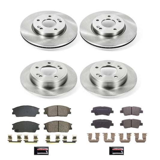 PowerStop OE brake kit for Hyundai Venue 2020-2022, includes front and rear brake components with autospecialty design.