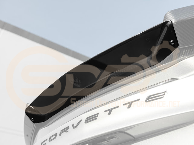 2023-Up Corvette C8 Z06 | Jake Skull Logo Rear Wickerbill Spoiler Wing