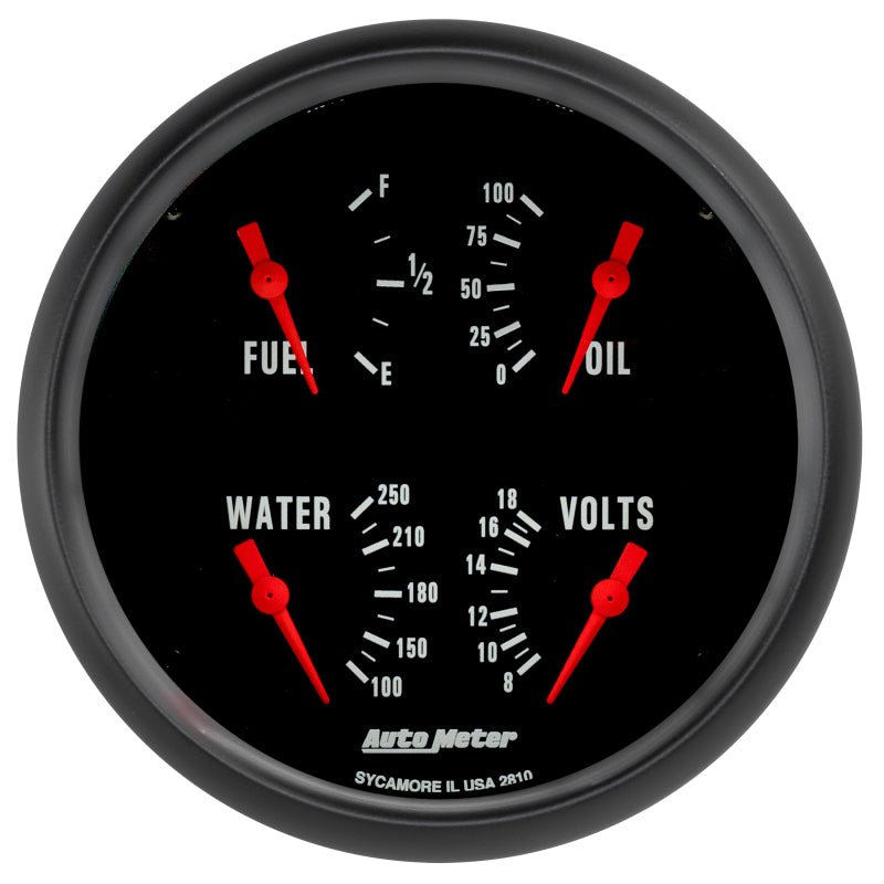 Autometer Z-Series Quad 5in. - 240 OhmE-33 OhmF