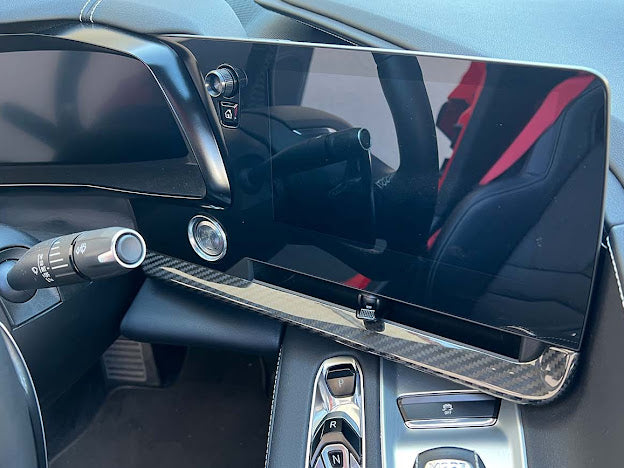2020+ CHEVROLET CORVETTE C8 CARBON FIBER INTERIOR OVERLAY DASH TRIM
