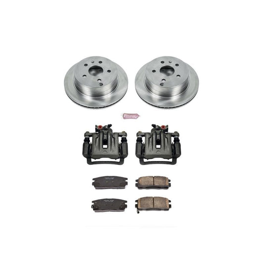 PowerStop rear brake kit with calipers for Chevrolet Equinox 2010-2017, OE-style Autospecialty brake components.