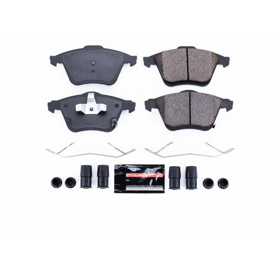 PowerStop Z23 Evolution Sport front brake pads for Mazda 6 2006-2007, performance brake pads with hardware included.
