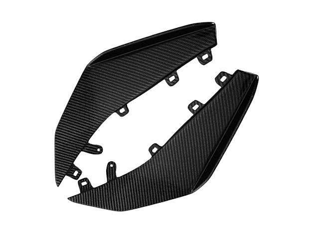 2023+ CHEVROLET CORVETTE C8 Z06 & E-RAY | Z07 PERFORMANCE PACKAGE CARBON FIBER LIP SPLITTER GROUND EFFECTS WITH CANARDS