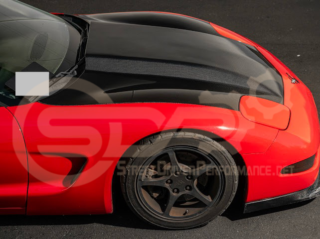 *IMPERFECTION / DISCOUNTED* 1997-2004 CHEVROLET CORVETTE C5 CARBON FIBER FRONT COWL HOOD