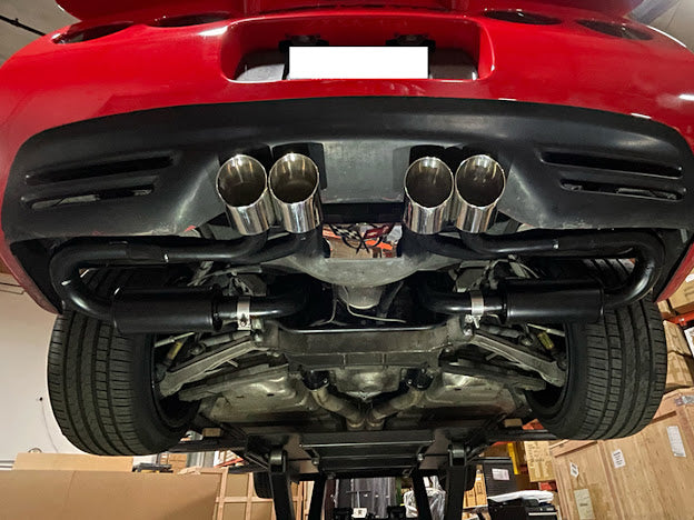 1997-2004 CORVETTE C5 MUFFLER AXLE BACK QUAD TIPS EXHAUST