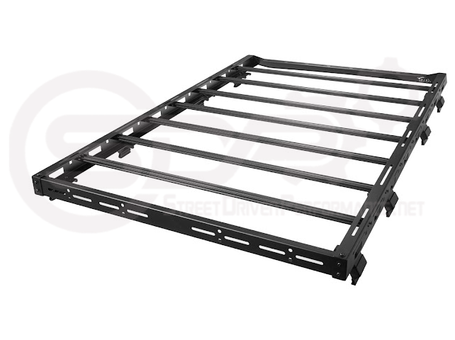 2018-UP JEEP WRANGLER JL & 2020-PRESENT JEEP GLADIATOR JT | CARBON STEEL BLACK TOP ROOF CARGO RACK (FULL & HALF LENGTH)