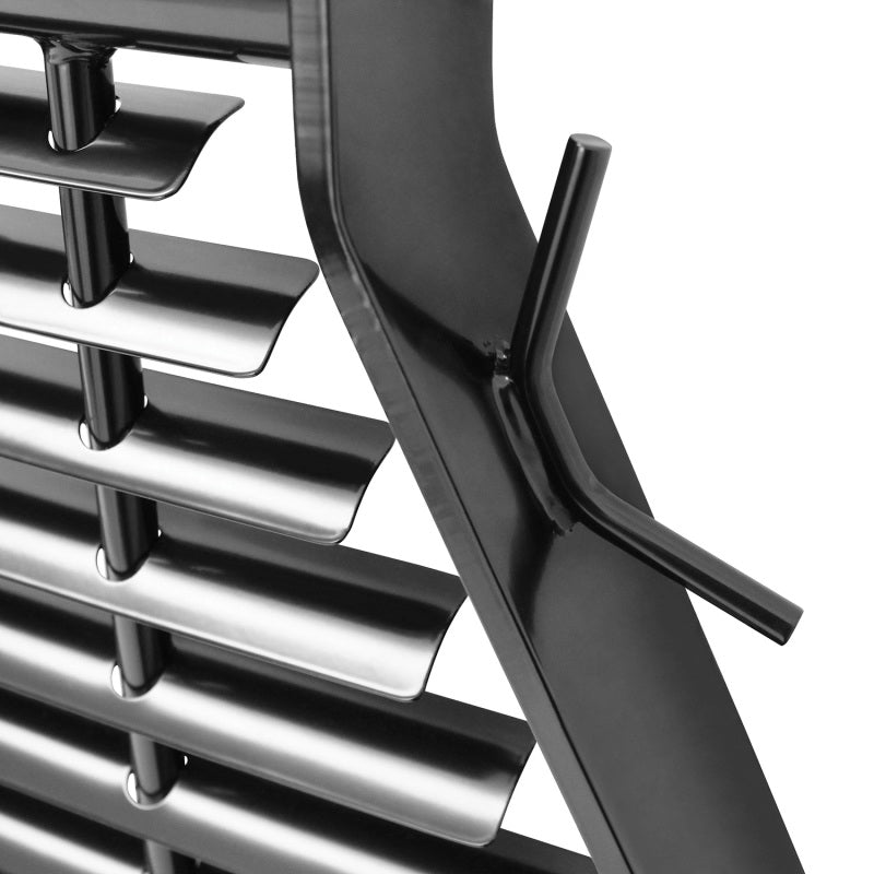 Westin black headache rack for Chevrolet, Ford, GMC, Toyota Silverado and Sierra 1500-3500 HD trucks, mounted on truck bed.