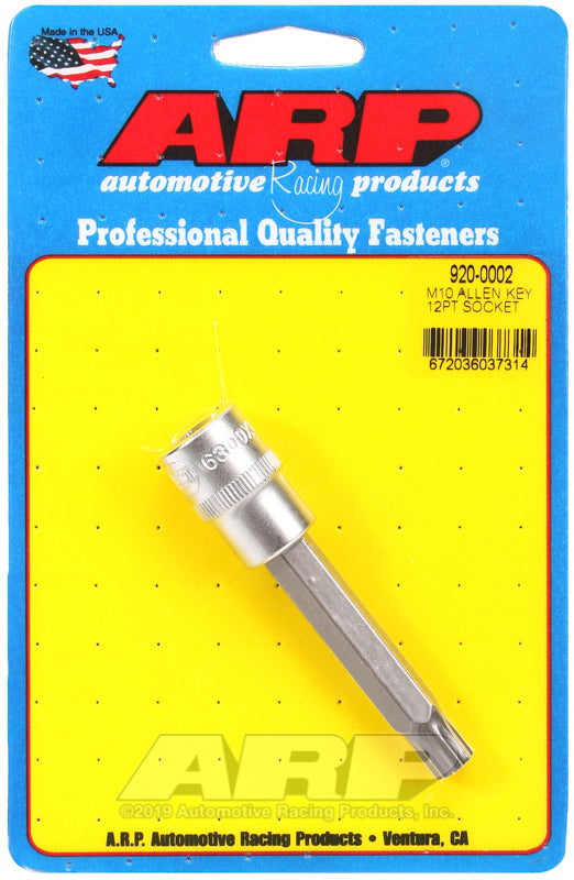 ARP M10 Allen Key with 12PT socket, part of hardware kits, showing a close-up of the tool for precise tightening.