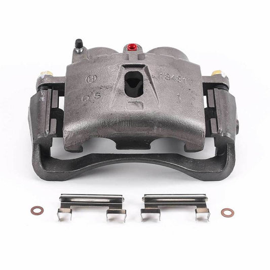 PowerStop OE front left brake caliper and bracket for Chevrolet Express 3500, designed for reliable stopping power.