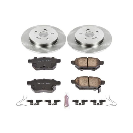 PowerStop rear brake kit for Lexus CT200h (2011-2017), OE quality brake kit with rotors and pads, automotive repair part