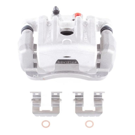 PowerStop rear OE brake caliper with bracket for 2011-2013 Kia Sorento, showing the black metal caliper assembly.