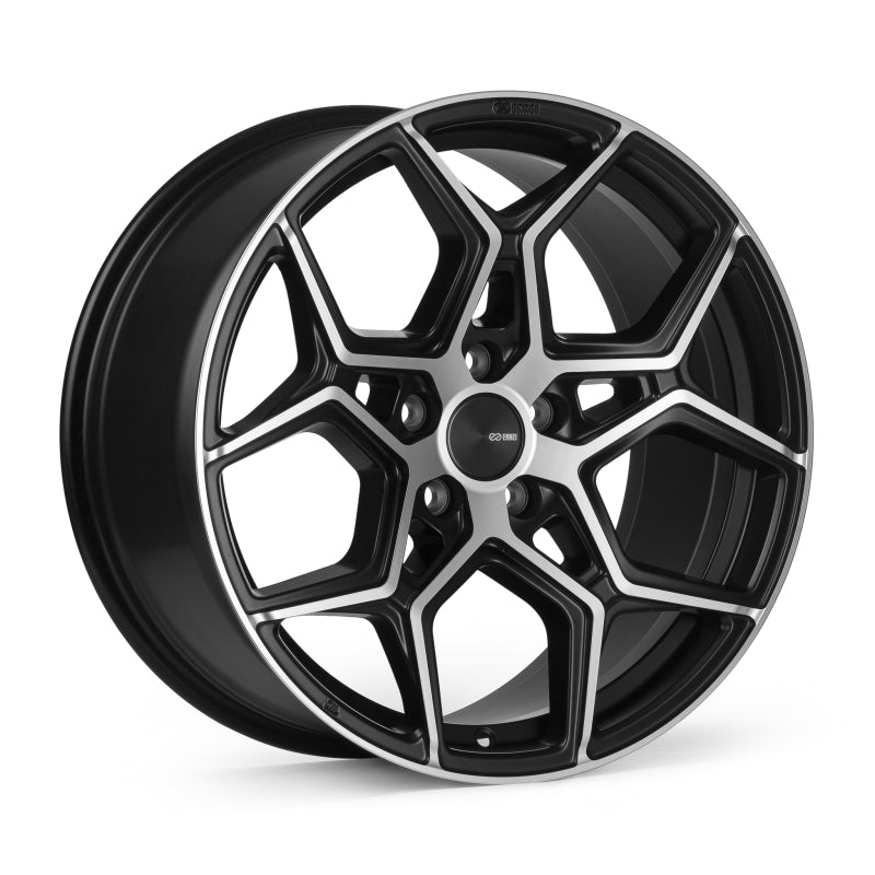 Enkei Quest 19x9.5 / 5x112 BP / ET40 / 72.6mm Bore - Matte Black Machining Wheel