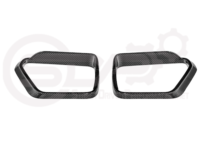 2021-UP FORD F-150 | CARBON FIBER FACTORY STYLE SIDE MIRROR FRAMES PAIR