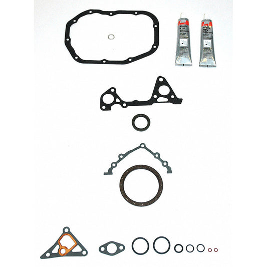 Fel-Pro Mitsubishi Eclipse CS 9537 engine conversion gasket set with various gaskets laid out on a surface.