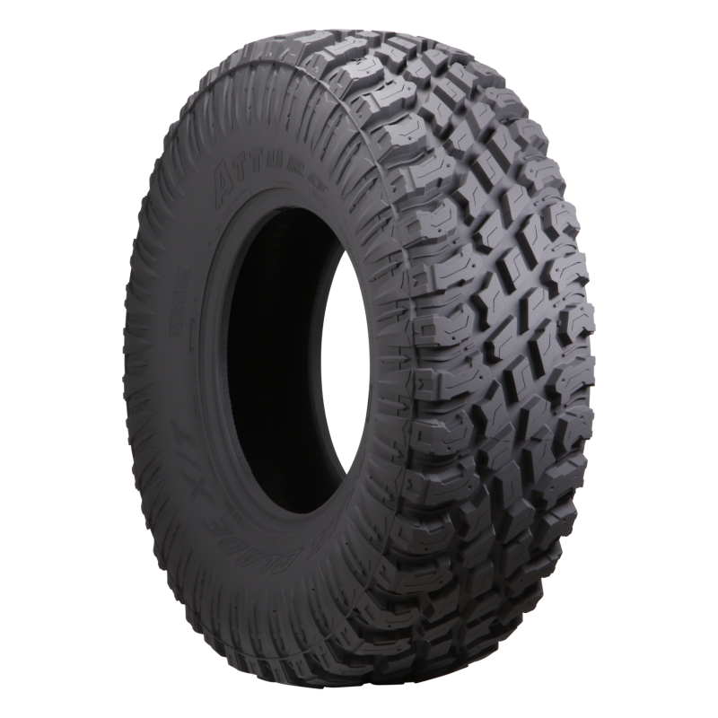 Atturo Trail Blade X/T SxS off-road tire with 33x10R15 size and 80N load rating, designed for UTV and off-road vehicles.