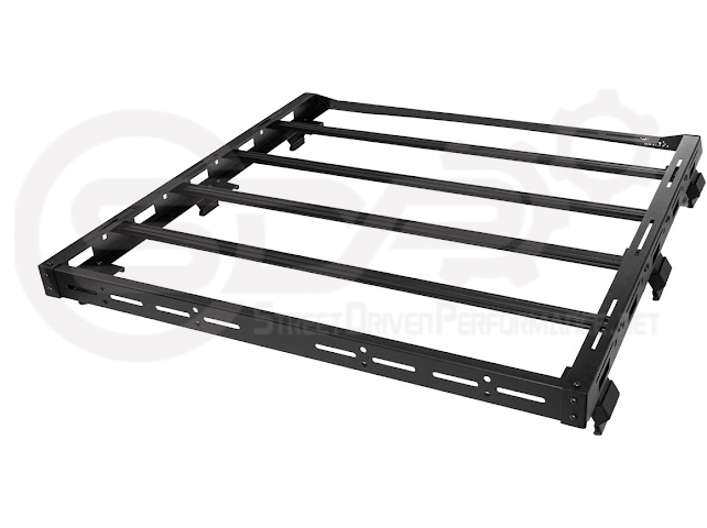 2018-UP JEEP WRANGLER JL & 2020-PRESENT JEEP GLADIATOR JT | CARBON STEEL BLACK TOP ROOF CARGO RACK (FULL & HALF LENGTH)
