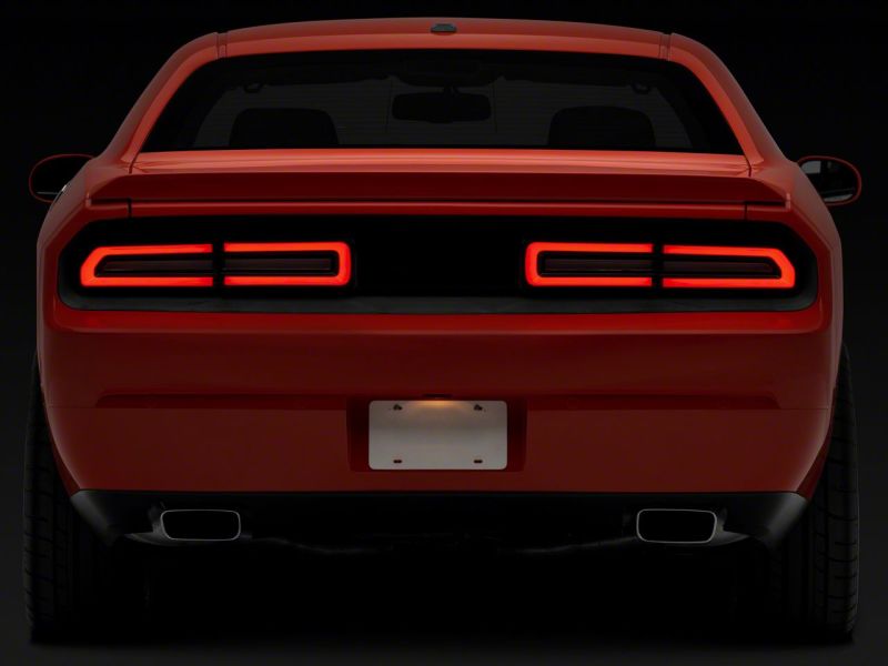 Raxiom 08-14 Dodge Challenger LED Tail Lights- Black Housing Red Lens