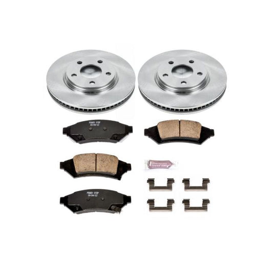 PowerStop OE brake kit for 2004 Pontiac Grand Prix front autospecialty brake system, includes brake rotors and pads