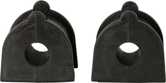 Moog Subaru Baja rear to frame stabilizer bar bushing kit with sway bar bushings, shown on a vehicle suspension component.