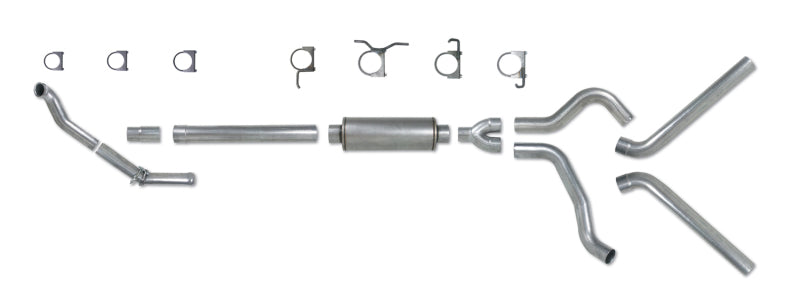 Diamond Eye Performance Turbo Back exhaust system for 94-97 Ford 7.3L PowerStroke F250/F350 trucks with dual AL standards.