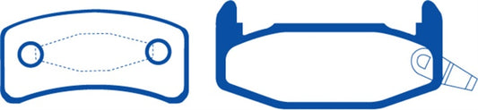 EBC Greenstuff rear brake pads for Buick Regal 2.8, performance brake pads, close-up image showing brake pad details
