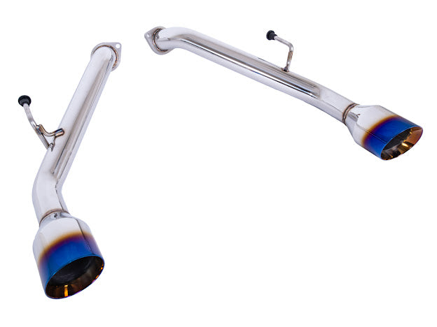 2014-PRESENT INFINITI Q50 MUFFLER DELETE AXLE BACK BURNT TIPS EXHAUST