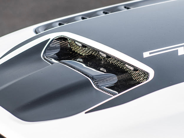2019-UP RAM 1500 TRX CARBON FIBER FRONT AIR INTAKE HOOD SCOOP