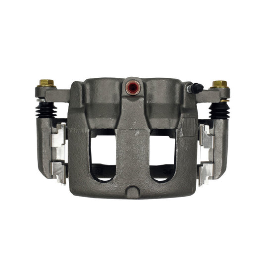 PowerStop OE front left brake caliper with bracket for Ford Explorer 2011-2017, automotive part showing the caliper assembly.