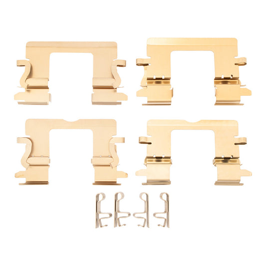 Dodge Charger rear brake hardware kit by DFC, includes premium metal clips and springs for brake system installation.