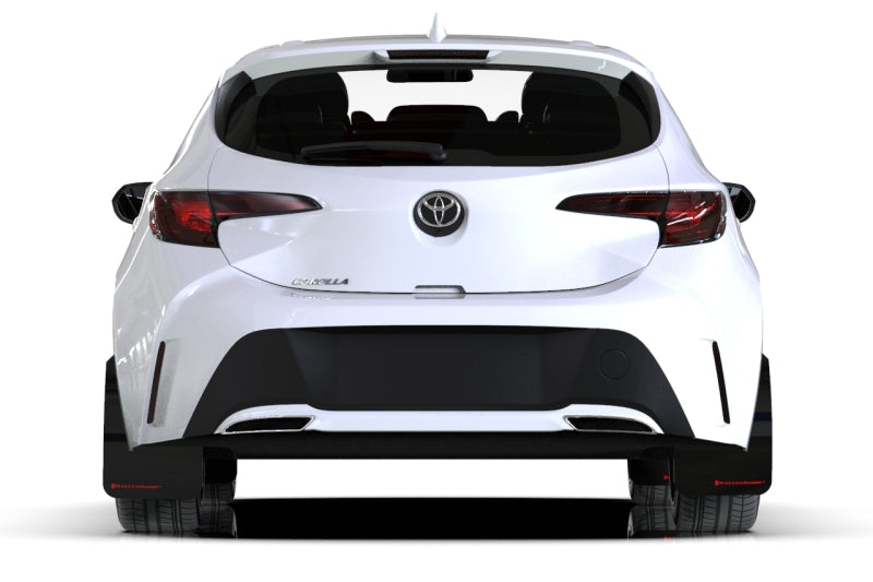 Rally Armor 18-26 Toyota Corolla Hatchback White UR Mud Flap Red Logo