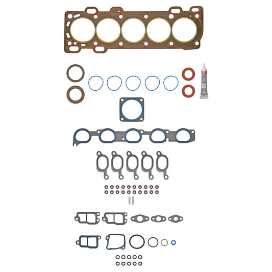 Fel-Pro Volvo S70 HS 26203 PT-2 PermaTorque engine cylinder head gasket set shown, featuring multiple gaskets and sealing components.