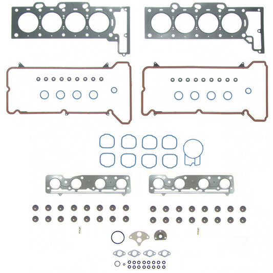 Fel-Pro Oldsmobile Aurora HS 26152 PT-1 PermaTorque engine cylinder head gasket set laid out on a surface.