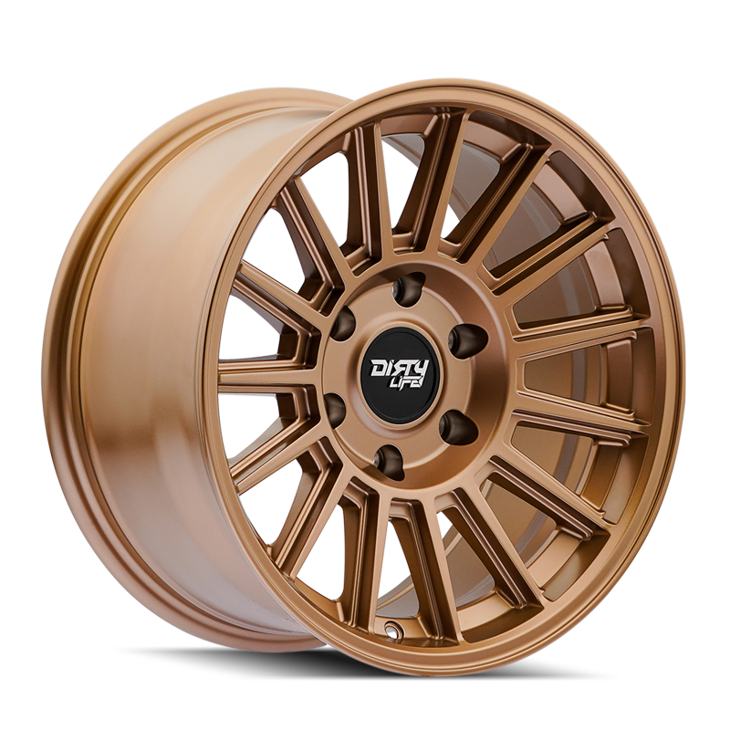 Dirty Life Journey 9316 17x8.5 cast wheel in matte bronze with 6-135 bolt pattern, 0mm offset, and 87.1mm hub.