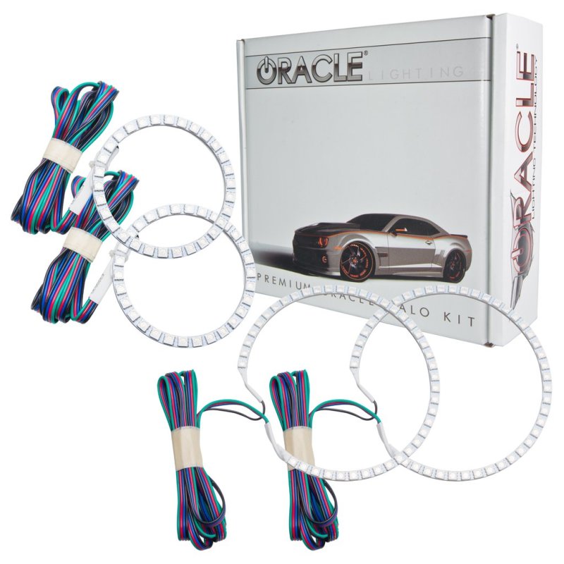Oracle Lighting Lexus RX 350/450h 2010-2012 Halo Kit with ColorSHIFT and BC1 Controller, showcasing LED headlight halo rings.
