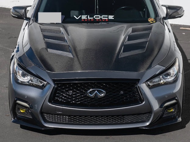 2014-UP INFINITI Q50 CARBON FIBER FRONT HOOD