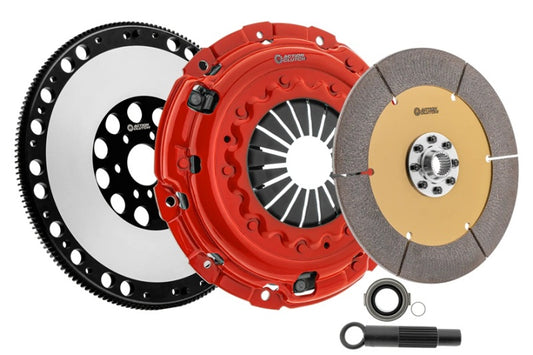 Action Clutch 04-05 BMW 325Xi street clutch kit with ironman sprung disc, designed for 2.5L engines, includes clutch components.