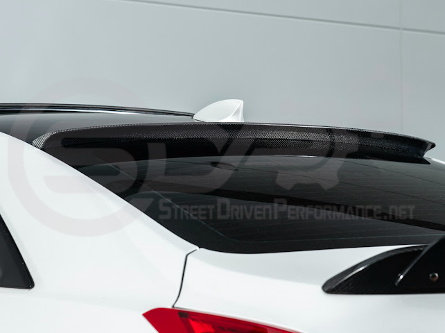 2013-2018 Cadillac ATS ATS-V Coupe | Carbon Fiber Rear Roof Top Window Spoiler Wing