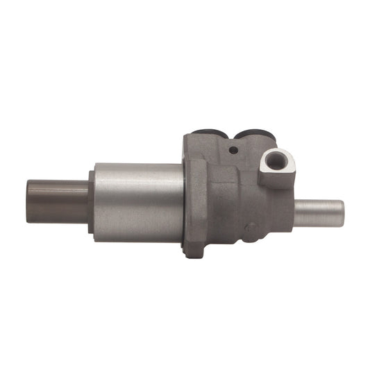 Mercedes-Benz CL600 brake master cylinder by DFC, close-up view showing metal components and mounting points.