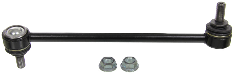 Moog front left sway bar endlink for Mercedes-Benz E250 (2014-2016), showing the durable metal component and mounting points.