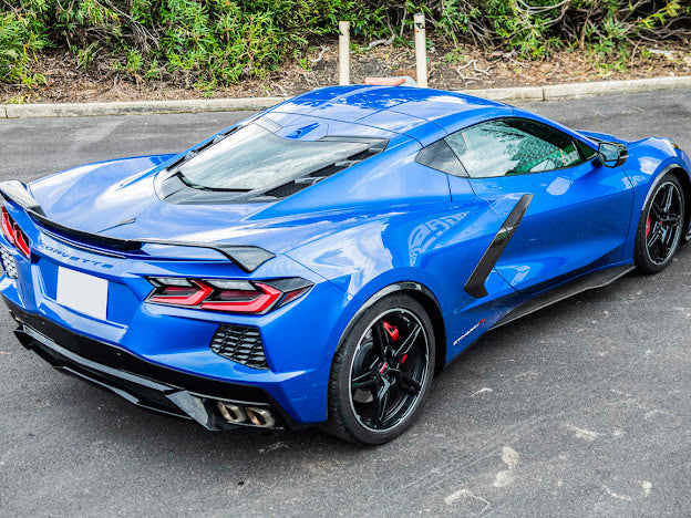 2020+ CHEVROLET CORVETTE C8 CARBON FIBER SIDE WHEEL FENDER PAIR