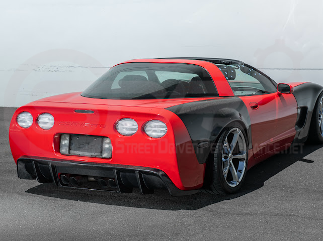 1997-2004 Chevrolet Corvette C5 | SDP Performance style CARBON FIBER Rear Bumper Finned Diffuser